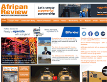 Tablet Screenshot of africanreview.com